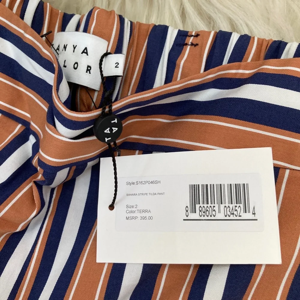 TANYA TAYLOR Striped Wide Leg Pants - Picture 9 of 14